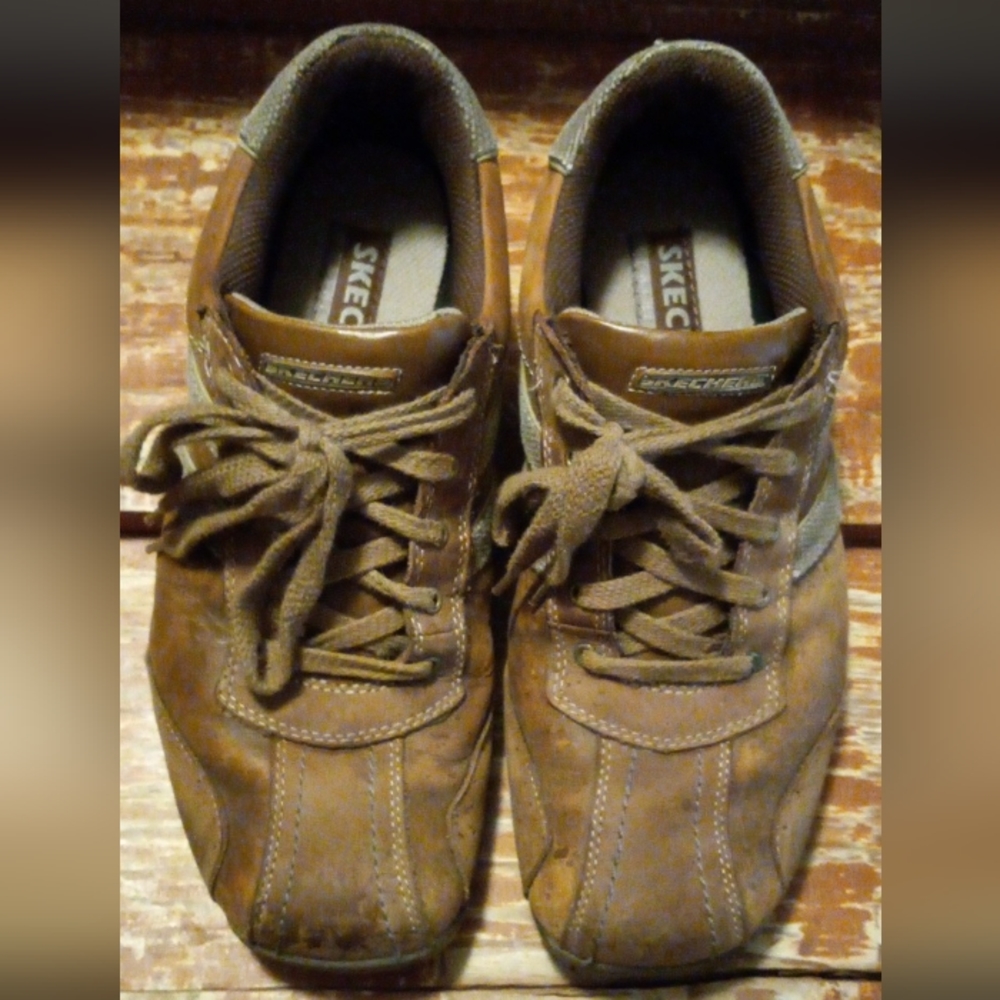 Skechers leather Oxford Mens Size 8.5